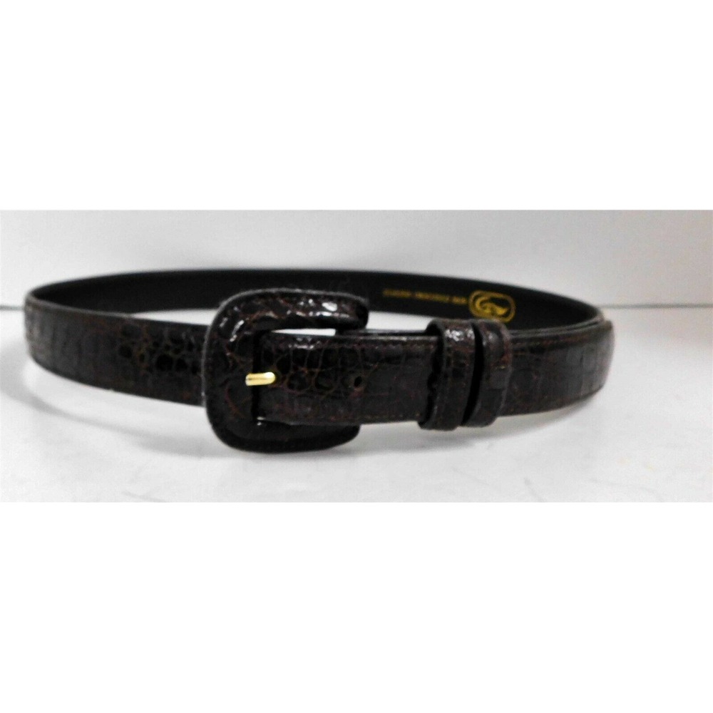 Genuine Crocodile‎ Brown Belt sz 32
